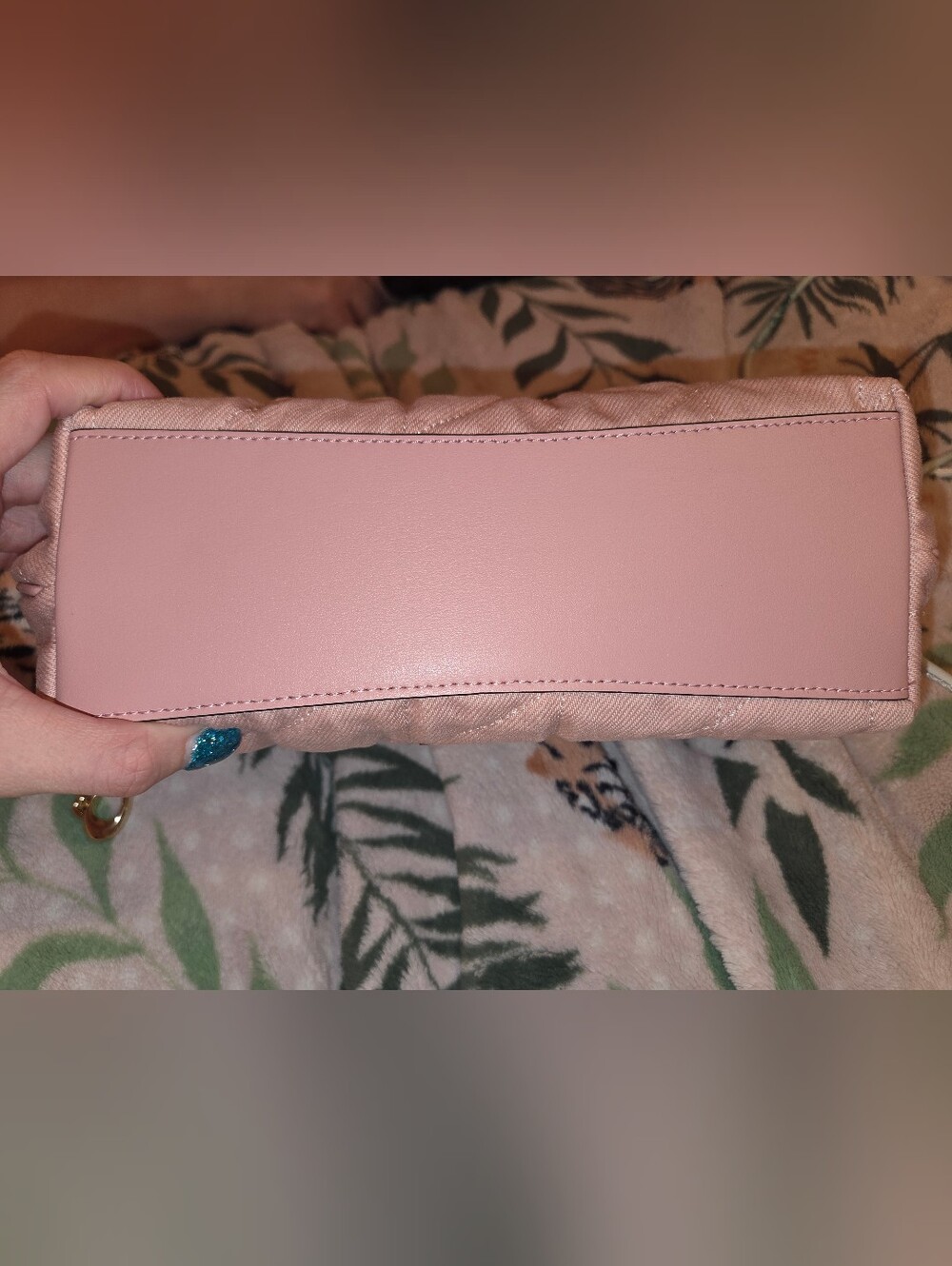 Coach Quilted Pink Shoulder Bag with Chain Strap - Picture 12 of 14